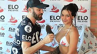 LORENA DOLL'S CUTE COLOMBIAN TITS BOUNCE IN CASTING FUCK