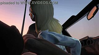 GTA 5 Franklin Hooks Up Prostitute For Car Sex Game