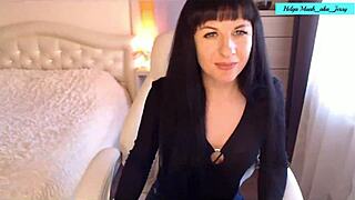 Helga Muah Teases Nipples and Fingers Clit in Lingerie Strip