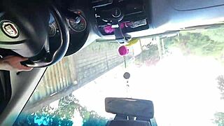 you shooting cum in this whore's pussy in the car