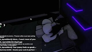 Cute big ass teen gets soulfucked hard by sexy roblox succubus