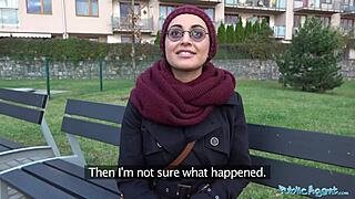 hey, this afghan babe trades cash for public pov pounding on huge cock outdoors