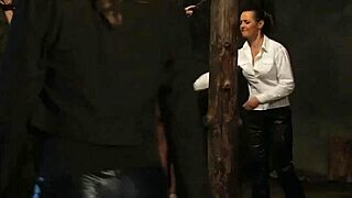 Innocent Girl Bound Tight Whipped by Lesbian Mistress!