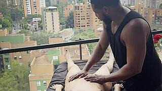 she moans loud during friend's intimate massage turning romantic!