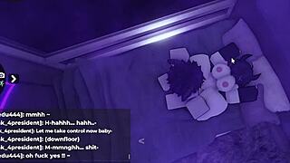 Cute big ass teen gets soulfucked hard by sexy roblox succubus