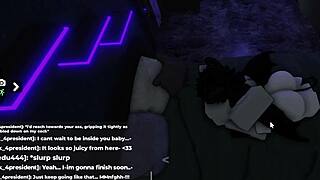 Cute big ass teen gets soulfucked hard by sexy roblox succubus