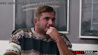 oh damn horny teachers fuck naughty colleague after he jerked off in classroom like crazy