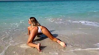 monika fox teases shaved pussy masturbating seaside squirt bliss