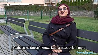 hey, this afghan babe trades cash for public pov pounding on huge cock outdoors