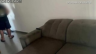 married woman takes anal while husband works