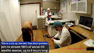 Bratty cheerleader Jasmine Rose spreads in orphan physical exam