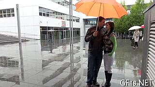 Boyfriend trades sweet 18yo girlfriend for rough homemade fucking