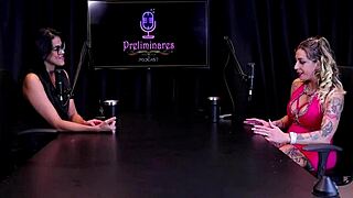 julia fontanelli's sheer red lingerie gangbang fetish with bank robber client