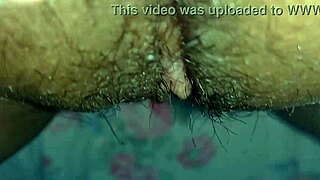 Watch her big hairy latina clit pulse and tease