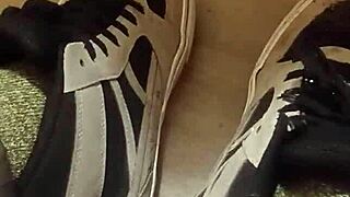 ever wonder how your friend trashes sneakers for fun?