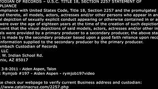 Aiden Aspen rims ass then gets licked back wet deal