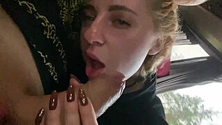 caught no bus ticket so inspector face fucks me deepthroat outdoor pov part 1