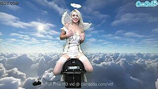 Wow Ava Sinclaire's heavenly body rides sybian machine wild 😍🔥💦