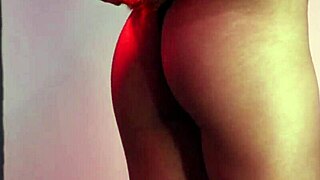 oiled latina bends over for rough anal fingering and creampie!