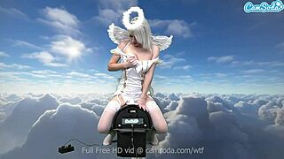 Wow Ava Sinclaire's heavenly body rides sybian machine wild 😍🔥💦