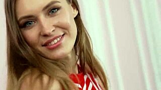 skinny blonde party girls mencia and sasha look like sisters in hot group fun