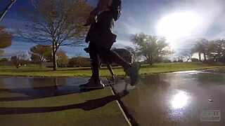 Couple Caught in Outdoor Cave: Public Blowjob Turns Hardcore Cumshot