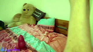 blonde goes crazy stretching huge ass with anal dildo toys