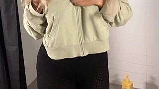 you're spying on me in the shower... fingering my big tits pussy till i cum pov