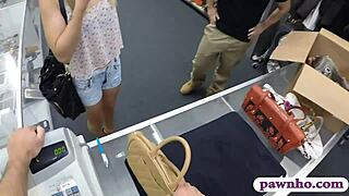 hey dude that amateur glasses babe just got pawned and fucked hard