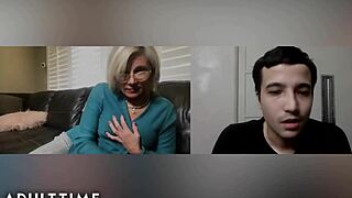 Mature Payton Hall Fingers Herself For Step-Grandson Tease