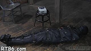 upside down hottie nipples clipped hard during pussy pounding!