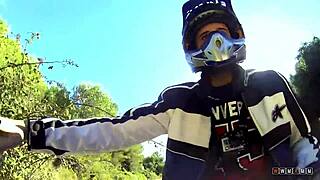 busty bitch spreads legs fucked hard on atv 🔥💦