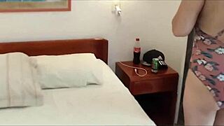 Beautiful Latina STEPMOM On Beach Fingers Her PUSSY Till ORGASM!