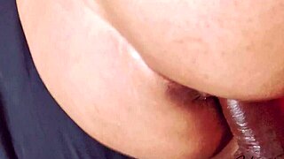 College slut's hairy pussy stretched by monster cock!