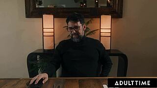 adult time's siri dahl rims ana foxxx while ridin' hubby's cock in rough 3way