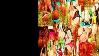 sexy bbw dries fat ass tits after shower tease