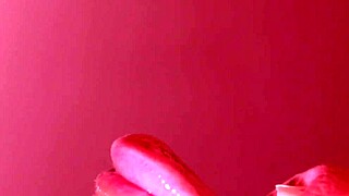 a japanese stepmom sneaks peek at son's porn close-up blowjob cum