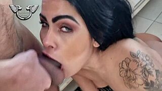 hot brunette kitchen feast hides wild rambuda surprises