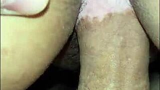 amateur latina couple's wet pussy romp with small tits tease