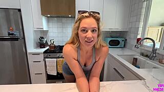 cheating rock paper scissors wins girlfriend's roommate river lynn fuck 😈🍑