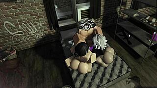 2 roblox sluts 😈 take daddy's thick cock deep 👅