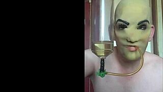 bisexual masked piss lover BEGS for your hot swallow humiliation closeup