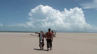 beach threesome black mom ass fucked deep?