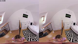 Czech Blonde Voyeur Fingers Gapes Rides Lover POV Hardcore!