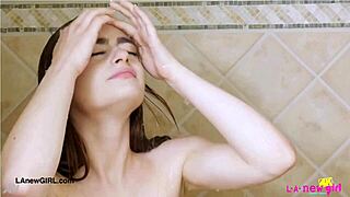 Showering as cute teen slut feels so naughty and fresh