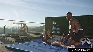 Vixenplus Gianna Dior Devours BBC Deepthroat Cowgirl at Gym!