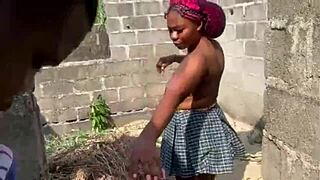 think africans stick to indoors they crave outdoor fucks too