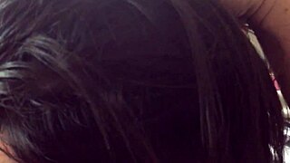 sexy latina LOVES DEEPTHROATING cock for FACIAL cumshot