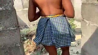 think africans stick to indoors they crave outdoor fucks too