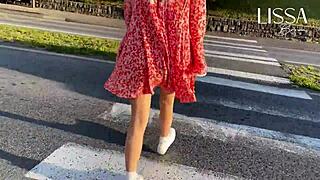 hey, watch this hot latina flash and rub on bus?